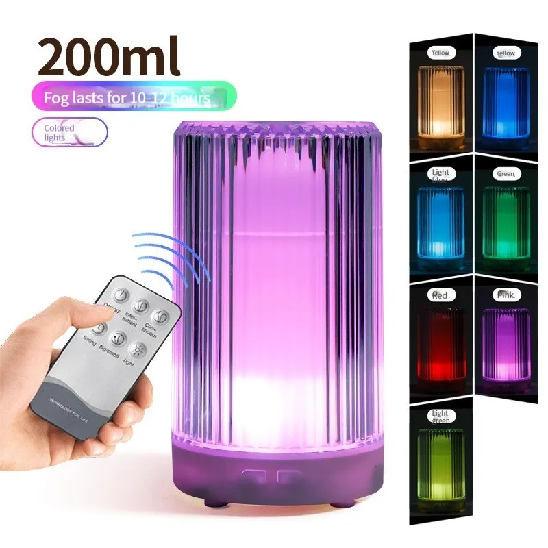 Новый тип офисный небольшой распылитель воздуха ночник увлажнитель настольная лампа кристаллический ультразвуковой увлажнитель распылитель