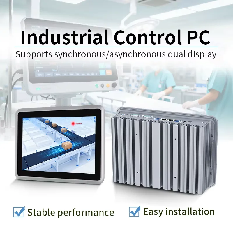 Partaker 12.1 Inch Industrial Panel PC IP65 Capacitive Touchscreen Fanless J1900/i3/i5/i7 Dual LAN Embedded Computer Windows