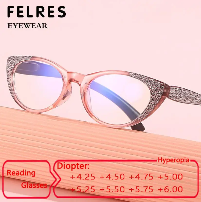 

niebieskie światło kocie oko okulary do czytania damskie okulary korekcyjne męskie okulary optyczne pojedyncza ostrość okulary dla osób starczowzrocznych + 4,25 do + 6