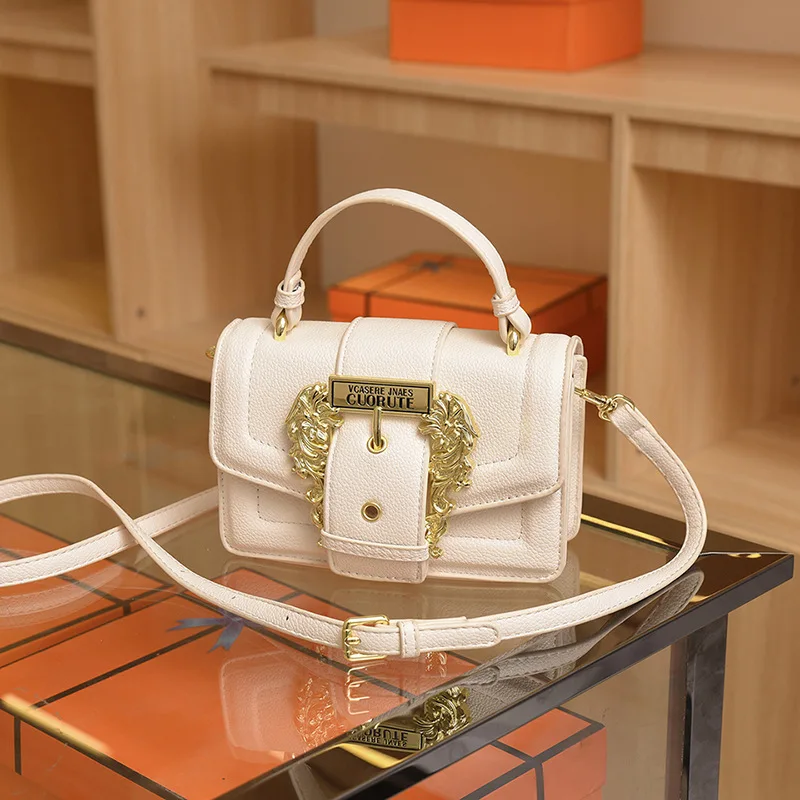 2025 Retro Square Bag - Premium Leather Crossbody/Shoulder Purse, Vintage Elegance, Compact & Stylish Women's Handbag