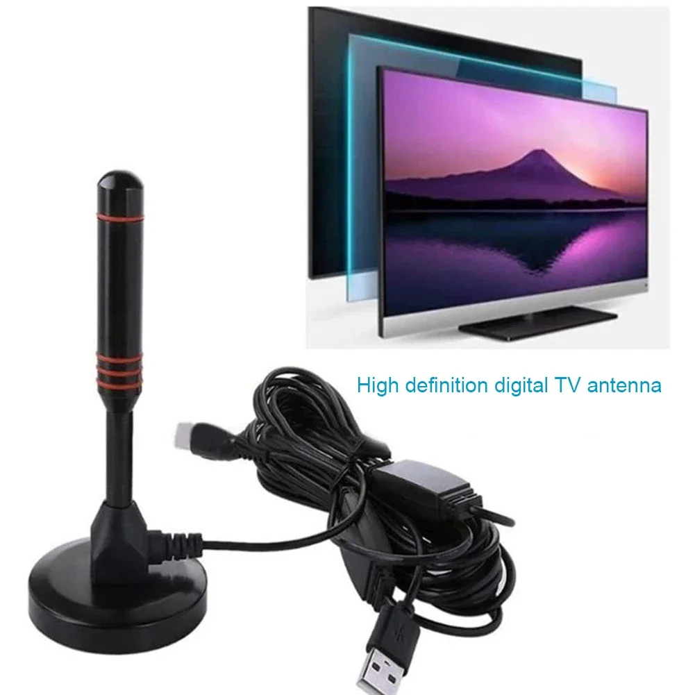 هوائي التلفزيون المحمول 300 سنتيمتر كابل محوري HDTV هوائي DVB-T DVB-T2 DAB داخلي خارجي رقمي HD Freeview التوصيل والتشغيل الجوي