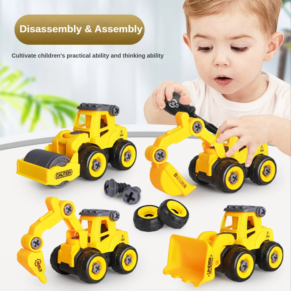 Engineering Vehicle Toys Construction Excavator Tractor Bulldozer Fire Truck Models Kids Toy Car Boys Toys for Children Gifts