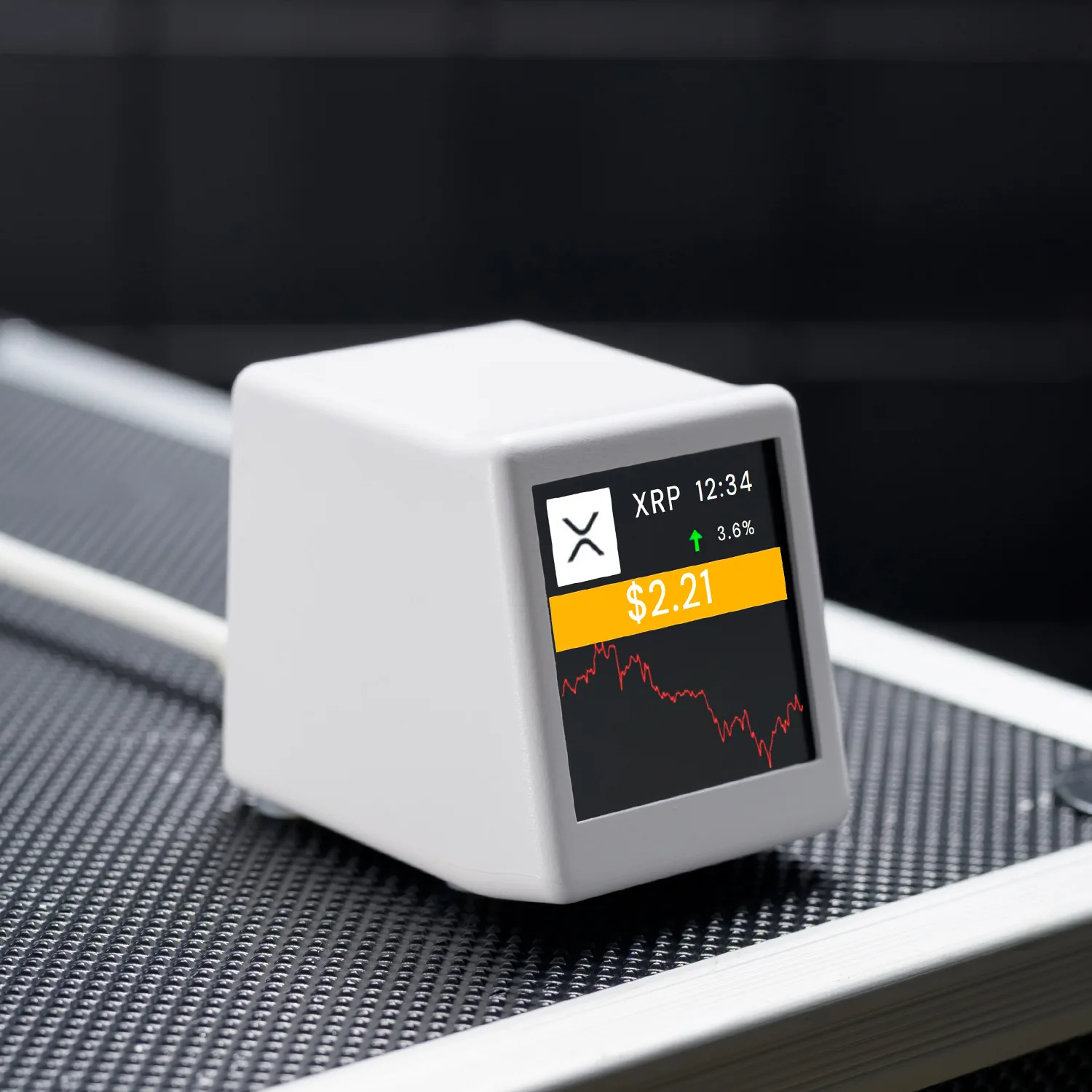 Smart Mini WiFi Desktop Digital Display Real‑time Stock Crypto Price Ticker Clock‑Screen for Home Office Desk Decor