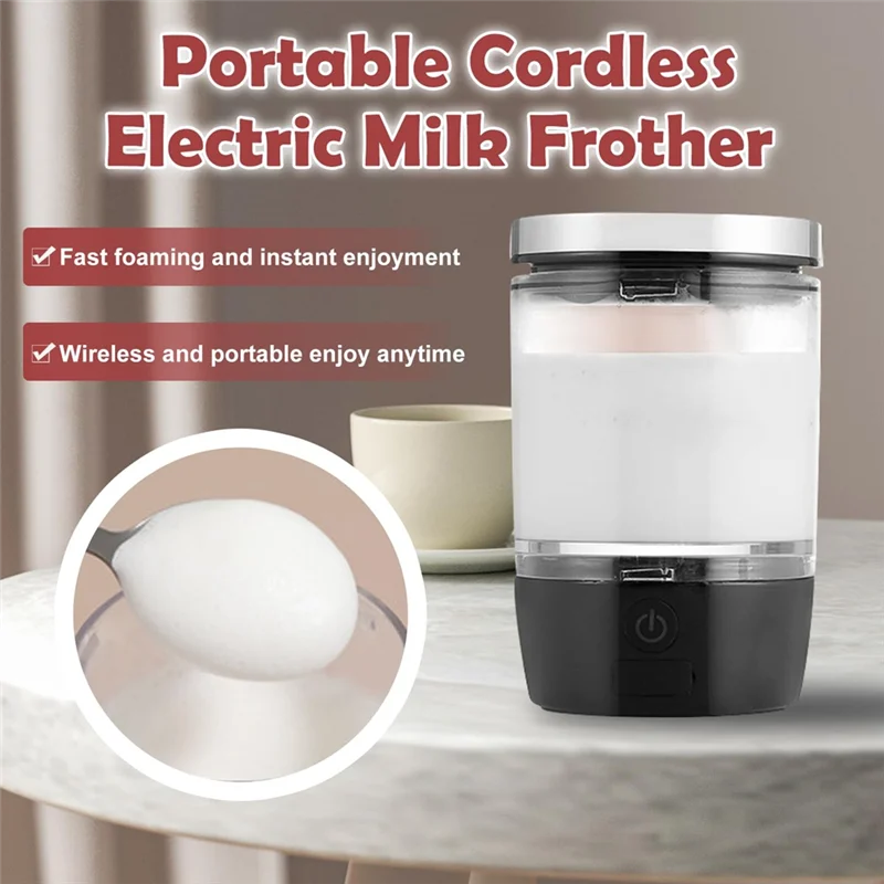 스테인레스 스틸 거품기가 있는 ABBK-우유 거품기 스테인레스 스틸 거품기가 있는 무선 커피 거품기