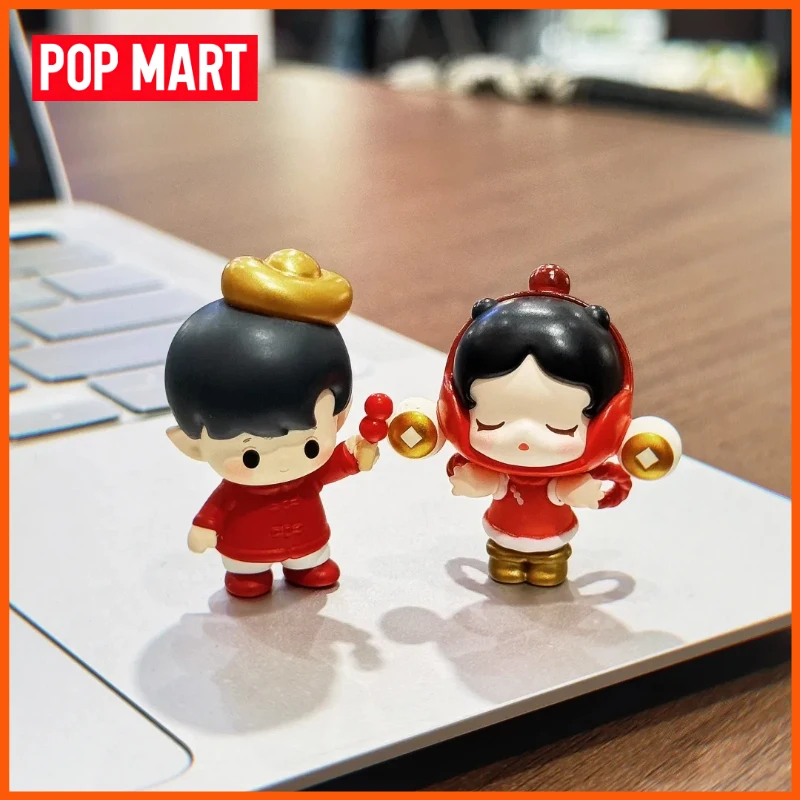 

POP MART Лимитированная серия «Год Лошади» POP Bean Horse Lucky Series: Мини-сумка, кукла-модель Mamafufu, украшение, подарочная таинственная коробка