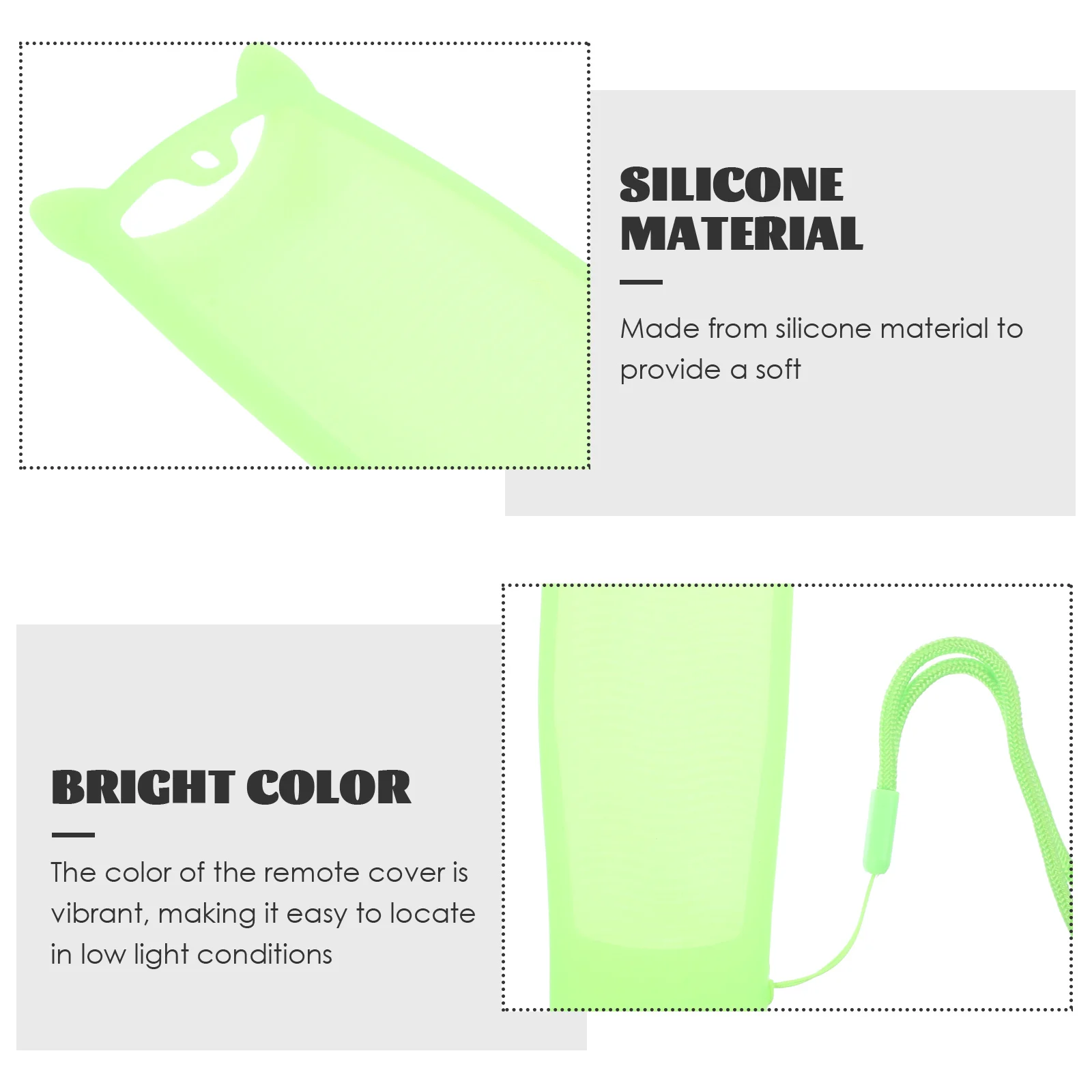 

Remote Controller Silicone Cover Case for 3Rd Protective Skin Wear-Resistant Vibrant Color Precise Cut Remote Protector