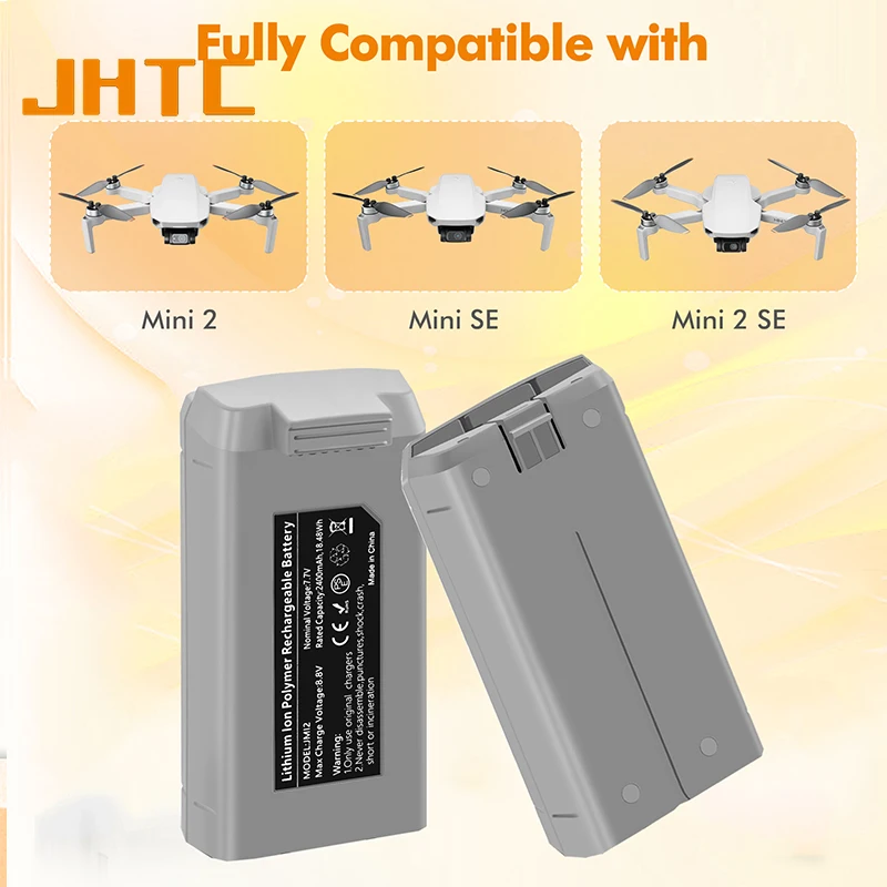 For Dji mini 2 Battery 2400mAh 31 Minute Flight Time Compatible For Mini 2/Mini SE/Mini 2SE Series Drone Battery Accessories