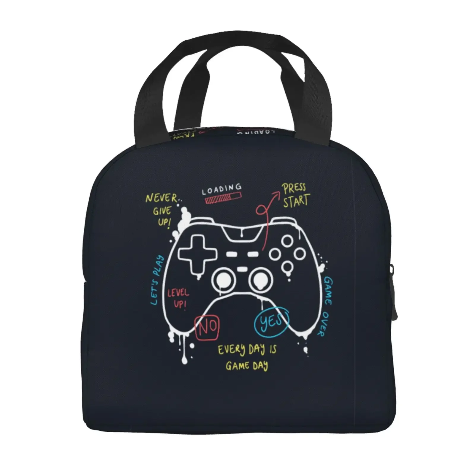 Original Game Controller Lunch Box Waterproof Thermal Cooler Food Insulated Lunch Bag Kids for Kids Portable Picnic Tote Bags