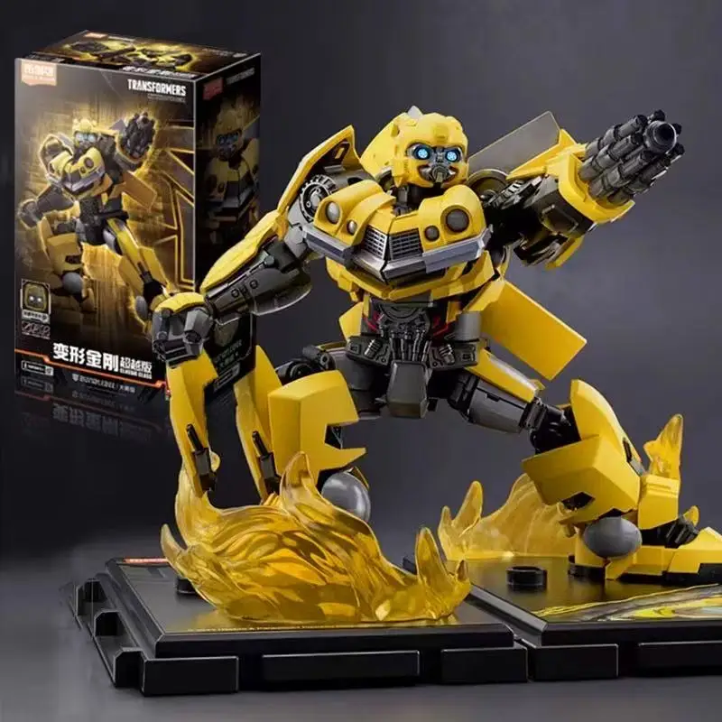 Original Blokees Transformers Robot Building Block Toys Bumblebee Optimus Prime Action Movable Model Figure Kids Collection Toys
