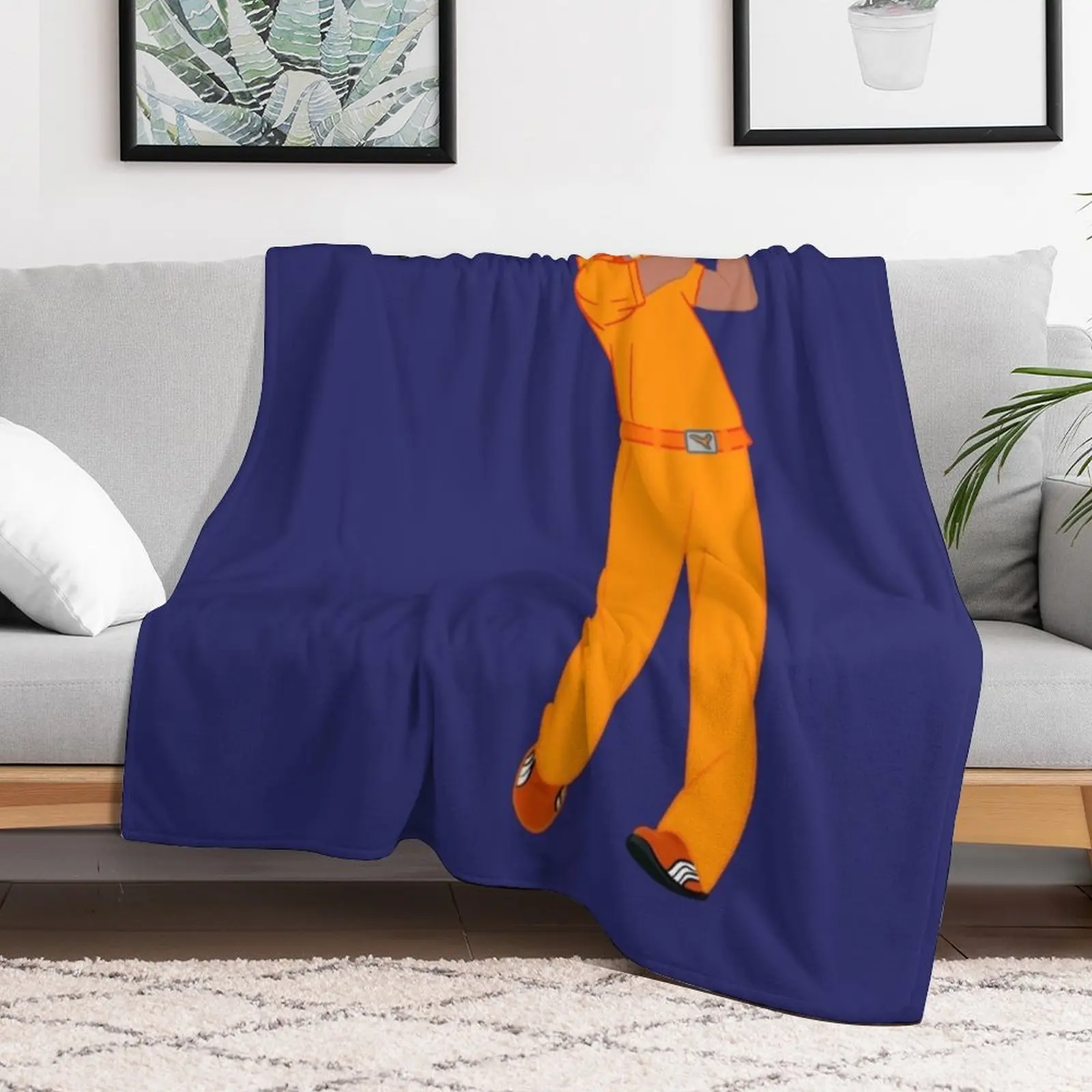 Rickie Fowler Signature Orange Throw Blanket