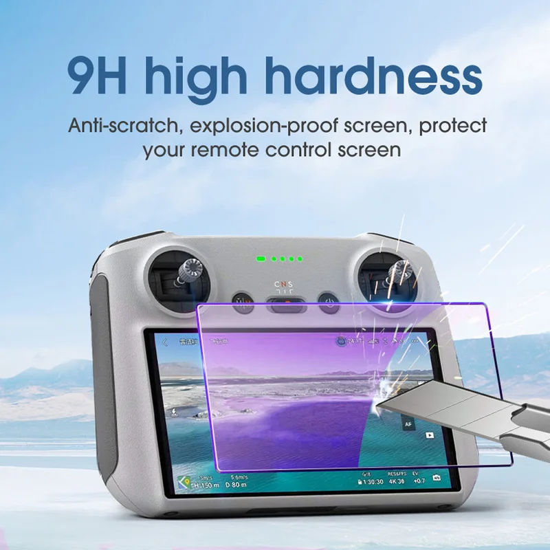 3/1Pcs Anti-Scratch HD Tempered Glass Film for DJI Mini 3 Pro DJI RC Drone Anti-blue Screen Protector Film Protective