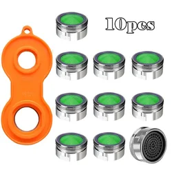 10 Pcs Water Saving Faucet Tap Aerator Replaceable Filter Mixed Nozzle M24 24mm Thread Bathroom Faucet Bubbler Bathroom Parts