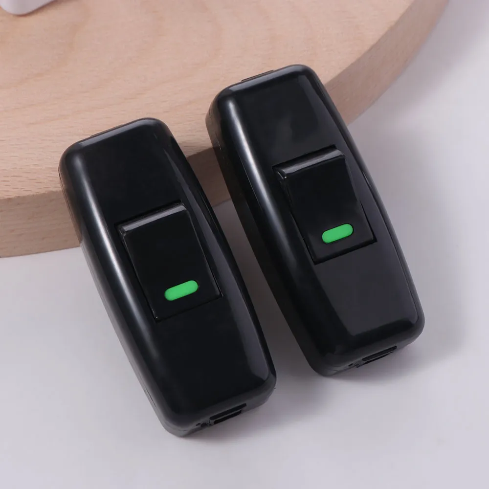 2pcs Cable Switches Plastic Boat Shape Switch Classic Convenient Small Rocker Button Square Light Switch Bedside