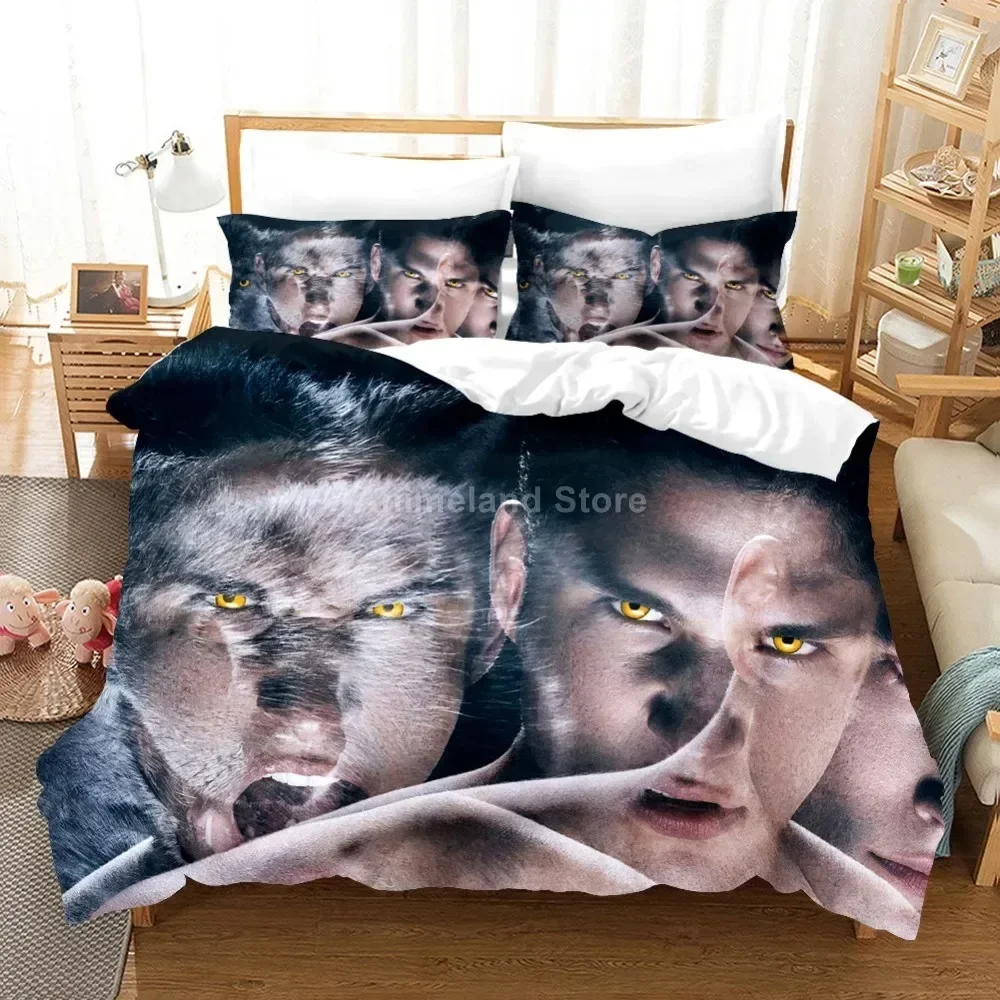 Teen Wolf Bedding Set TV Series Bed Linen Quilt Duvet Cover Sets Home Decor Twin Single Queen King Size Fashion American Gift