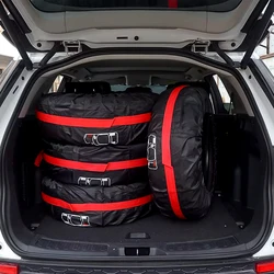 Universal Car Spare Tire Covers Case Auto Wheel Tires Storage Bags 210D Oxford Cloth Dust-proof Protector Car Tire Accessories