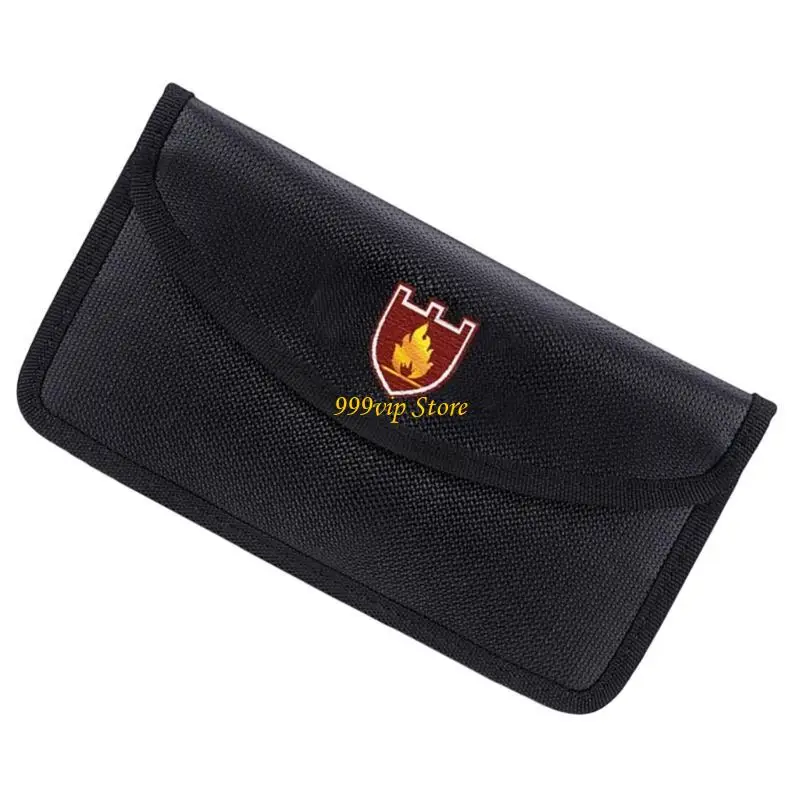 C90C Water Resistant Bag Fireproof Money Bag Envelope Cash Storage Bag for Valuables