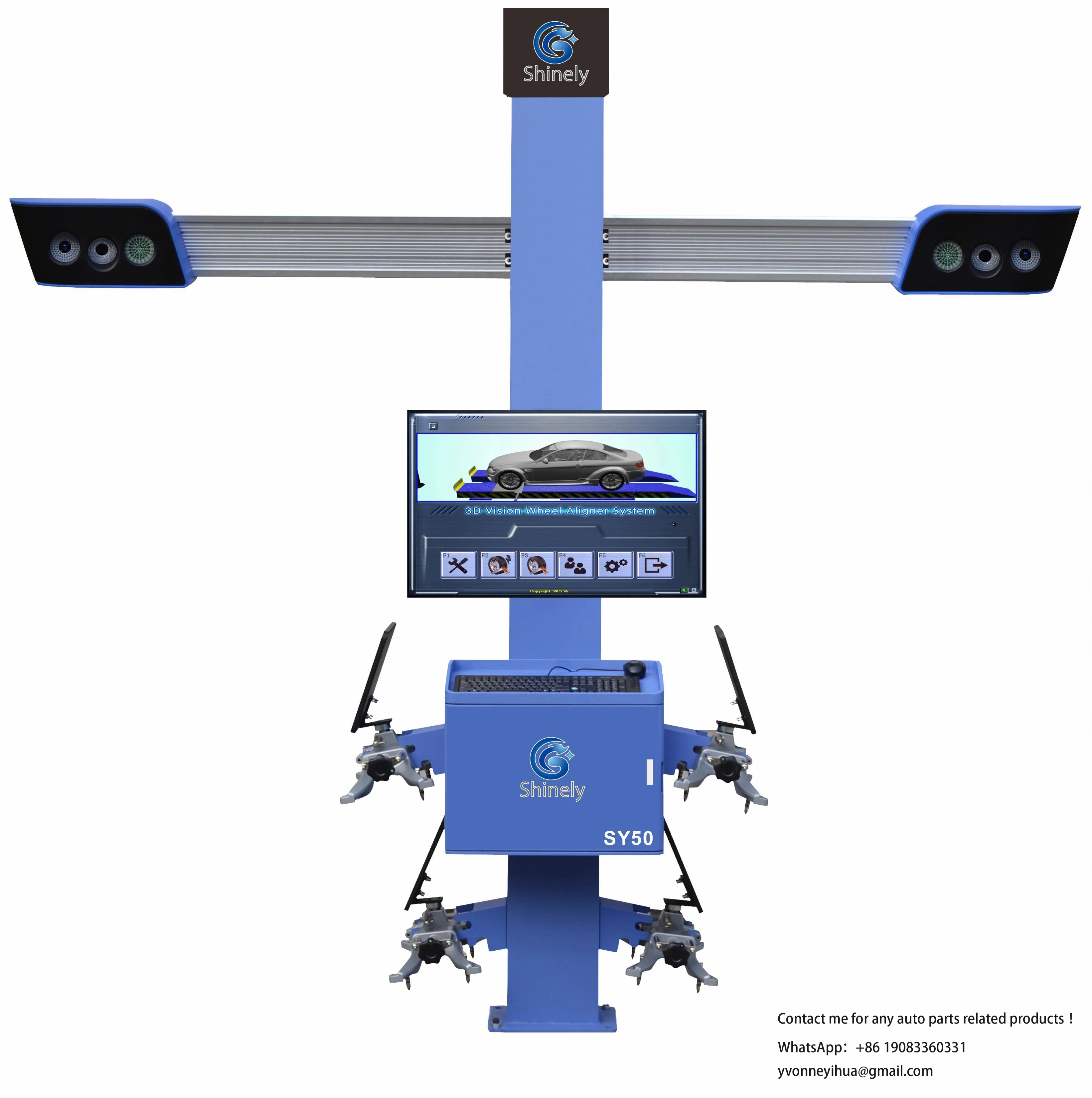 3D Wheel Aligner Machine Four Tire Computerized Wheel Aligner