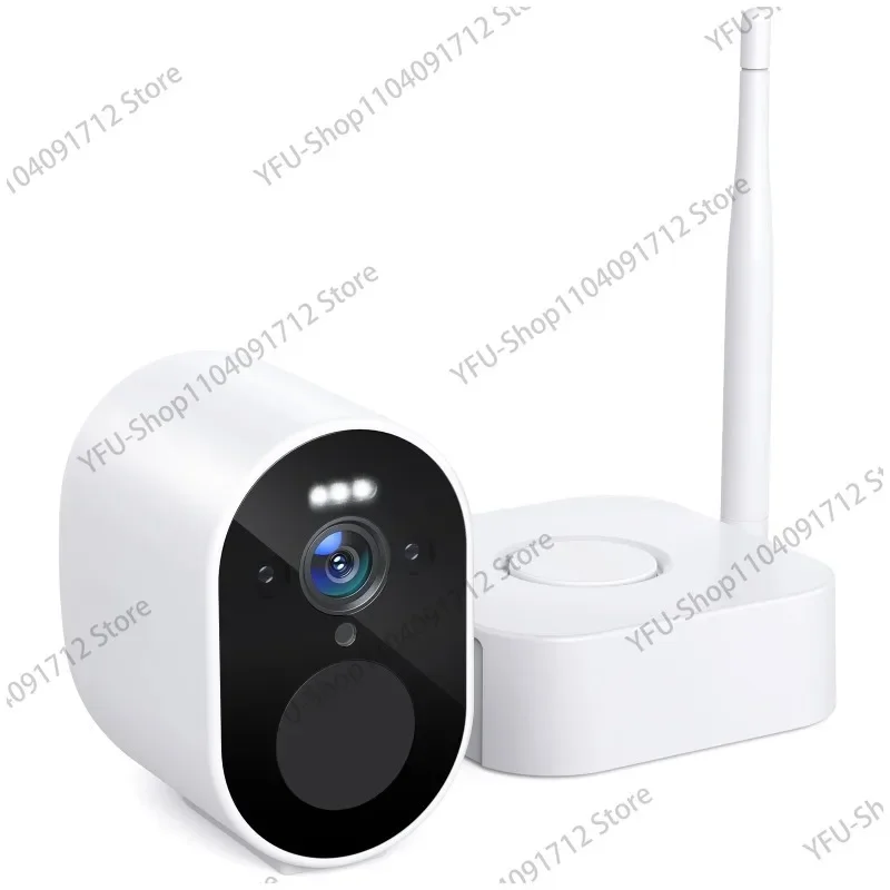 Wireless Security Camera Outdoor, 1080P WiFi Surveillance Camera with Color Night Vision, 2 Way Audio