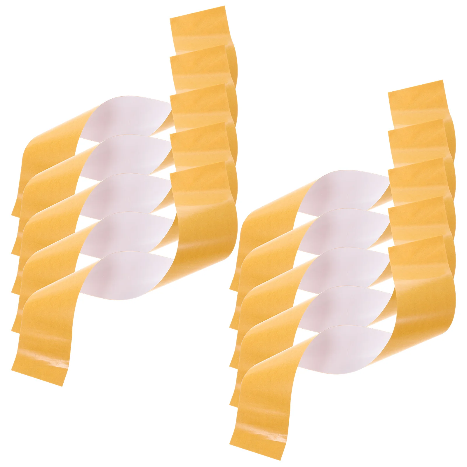 

10Pcs Double Sided Tape Woodworking Yellow PVC Adhesive Strip for Wood Cutting Table Saw Accessories Crafting Wood Tape