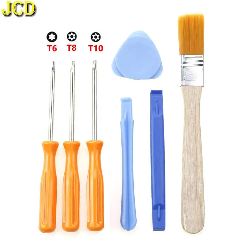 Jcd chave de fenda torx t6 t8 t10 chave de fenda de segurança para xbox one série 360 ps3 ps4 ps5 ferramenta de abertura de reparo de buraco à prova de violação
