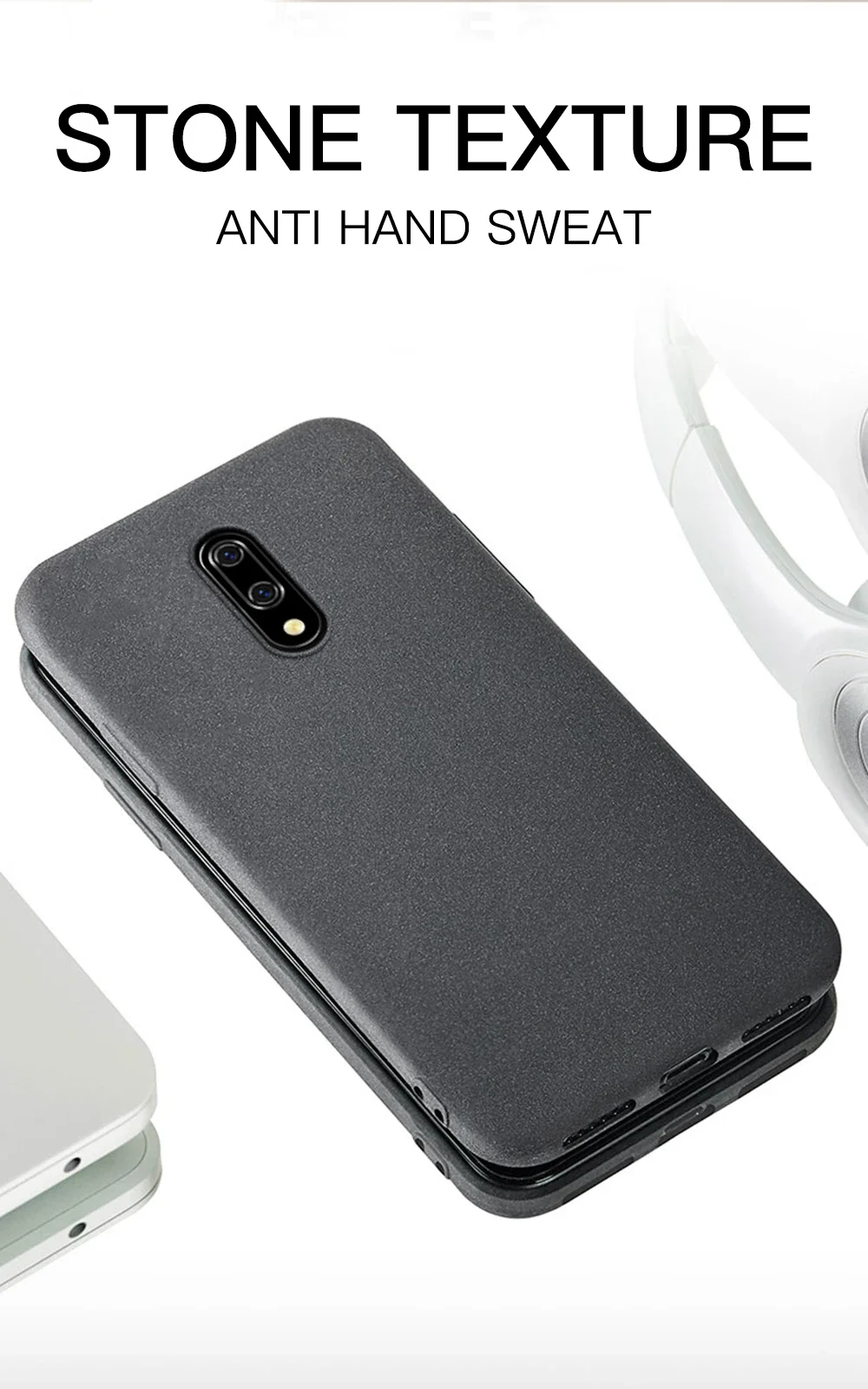 Matte Sandstone Silicone Phone Case For Oneplus 7 8 Pro 5T 5 One Plus 6T 6 Oneplus7 Soft Frosted TPU Skin Cover Coque Protection