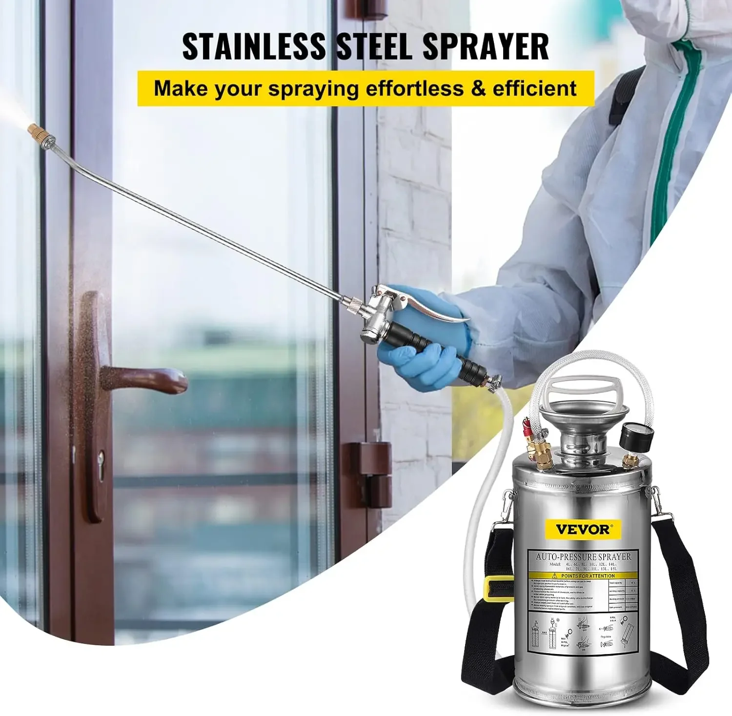 1.5 Gallon Stainless Steel Sprayer, 16