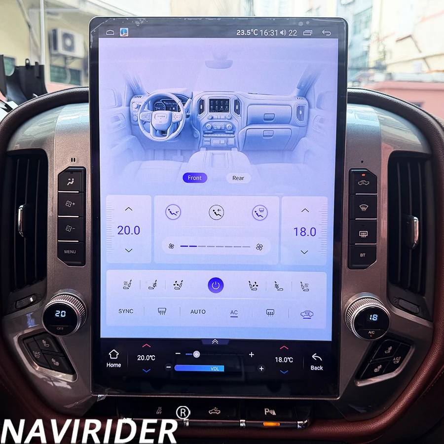 15.6nch For SILVERADO/GMC SIERRA 2020-2023 Car Radio dual system Navigation Android 14 Carplay GPS Multimedia Video player 4G BT