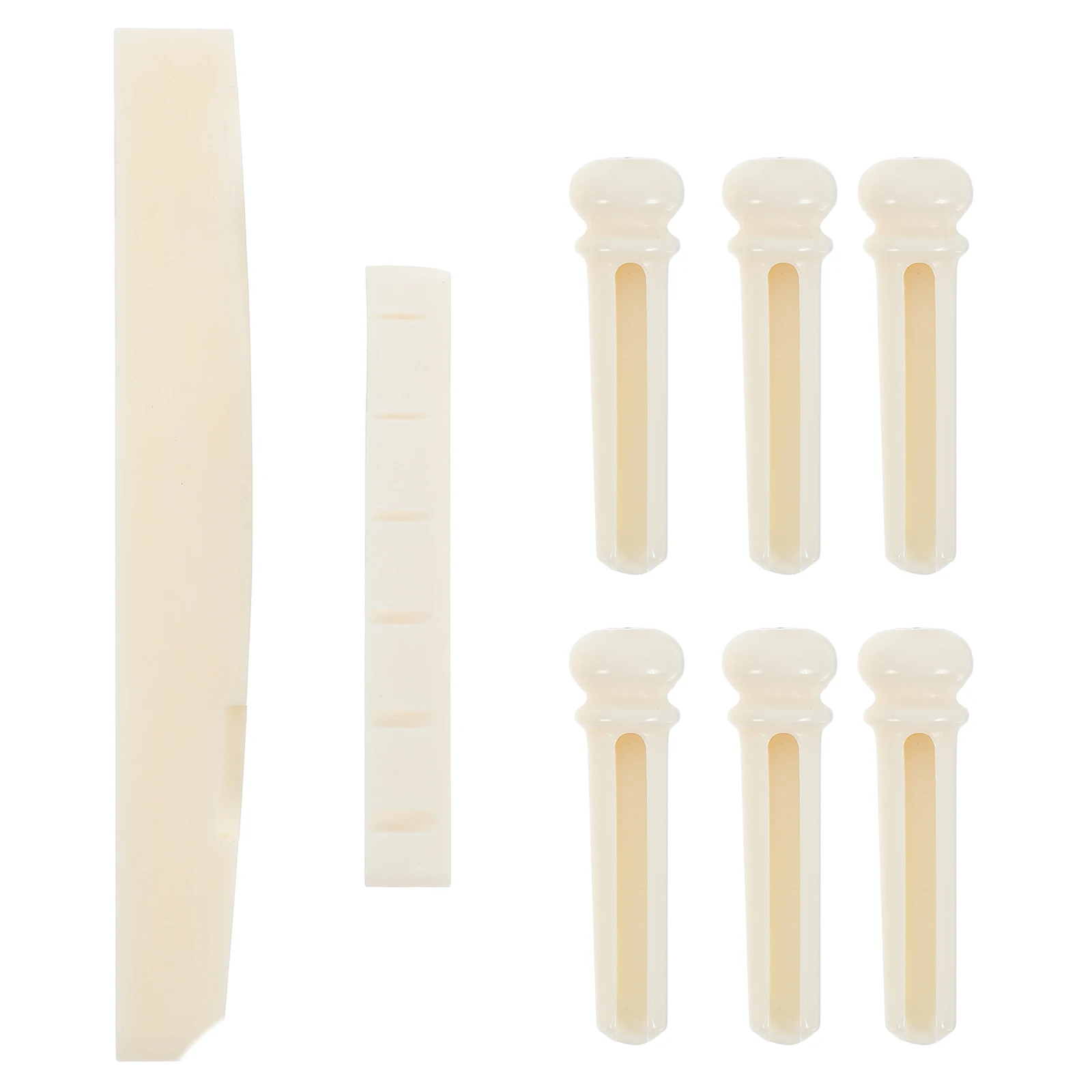 

Bob Bone String Nail Acoustic Guitar Bridge Pin Saddle Nut Pegs Beef Bridges Saddles Part for and