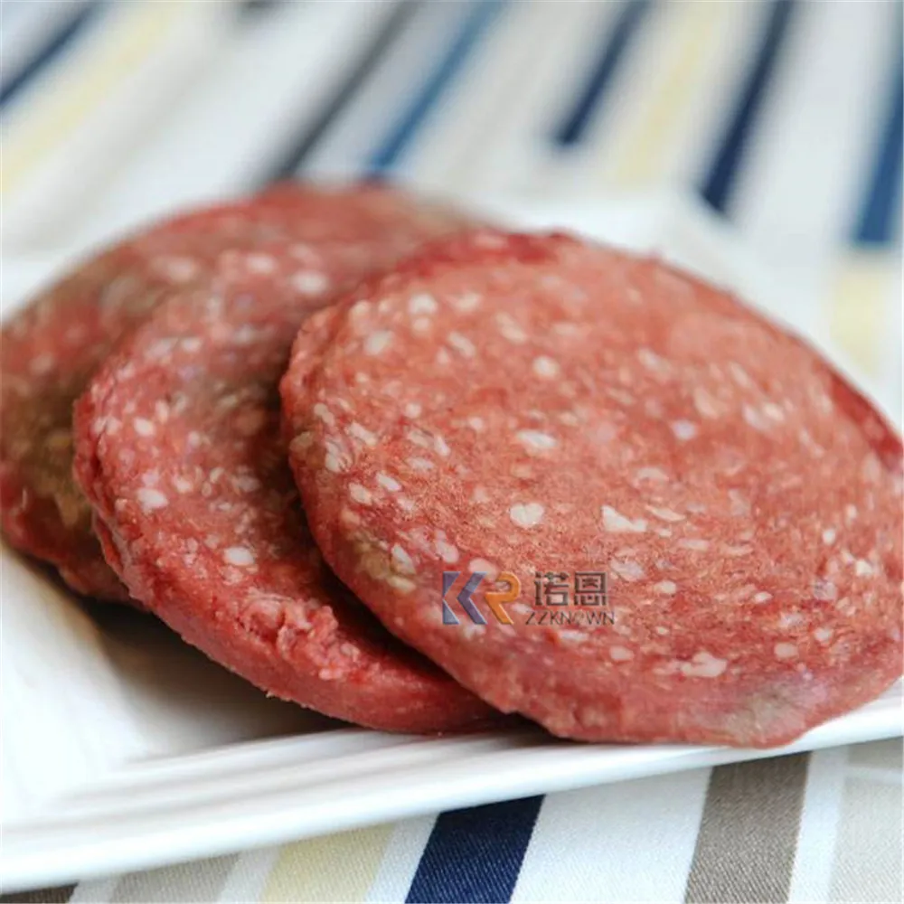 อัตโนมัติไก่แฮมเบอร์เกอร์เนื้อ Patty ทำเครื่อง Commercial เบอร์เกอร์เนื้อ Forming Hamburger Making Machine