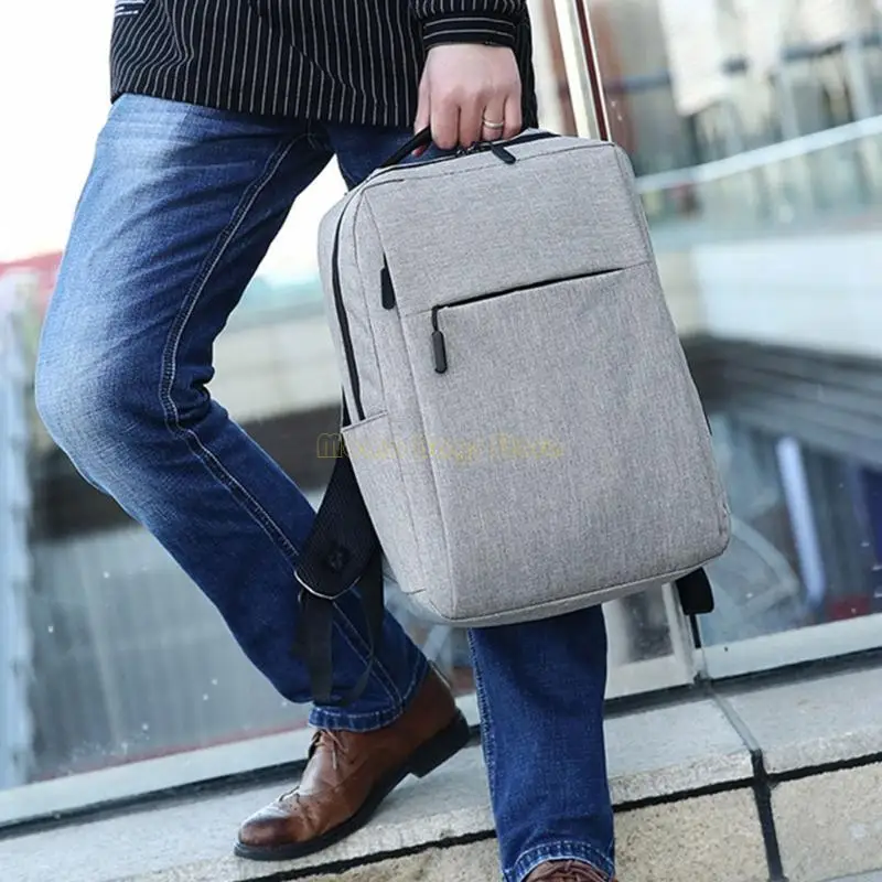 X90d große Kapazität Laptop Rucksack Schulbuchbag mit USB -Ladehafen -Männer Daypack