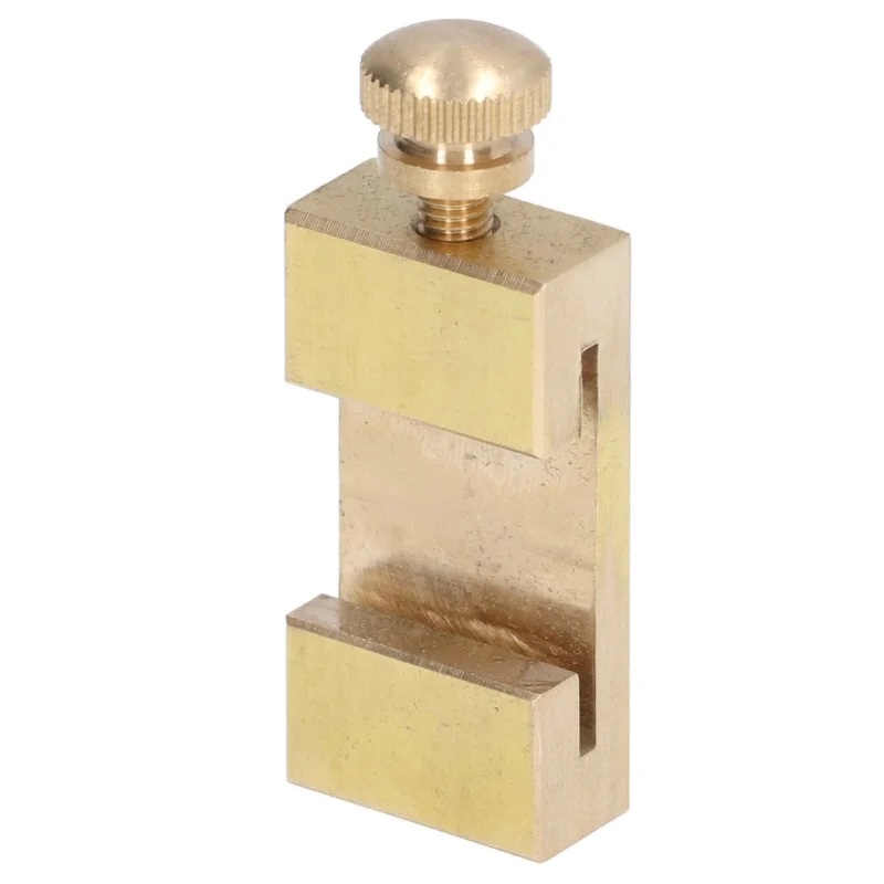 Brass Scribe Steel Ruler Positioning Limit Block Woodworking Angle Line Scriber Locator