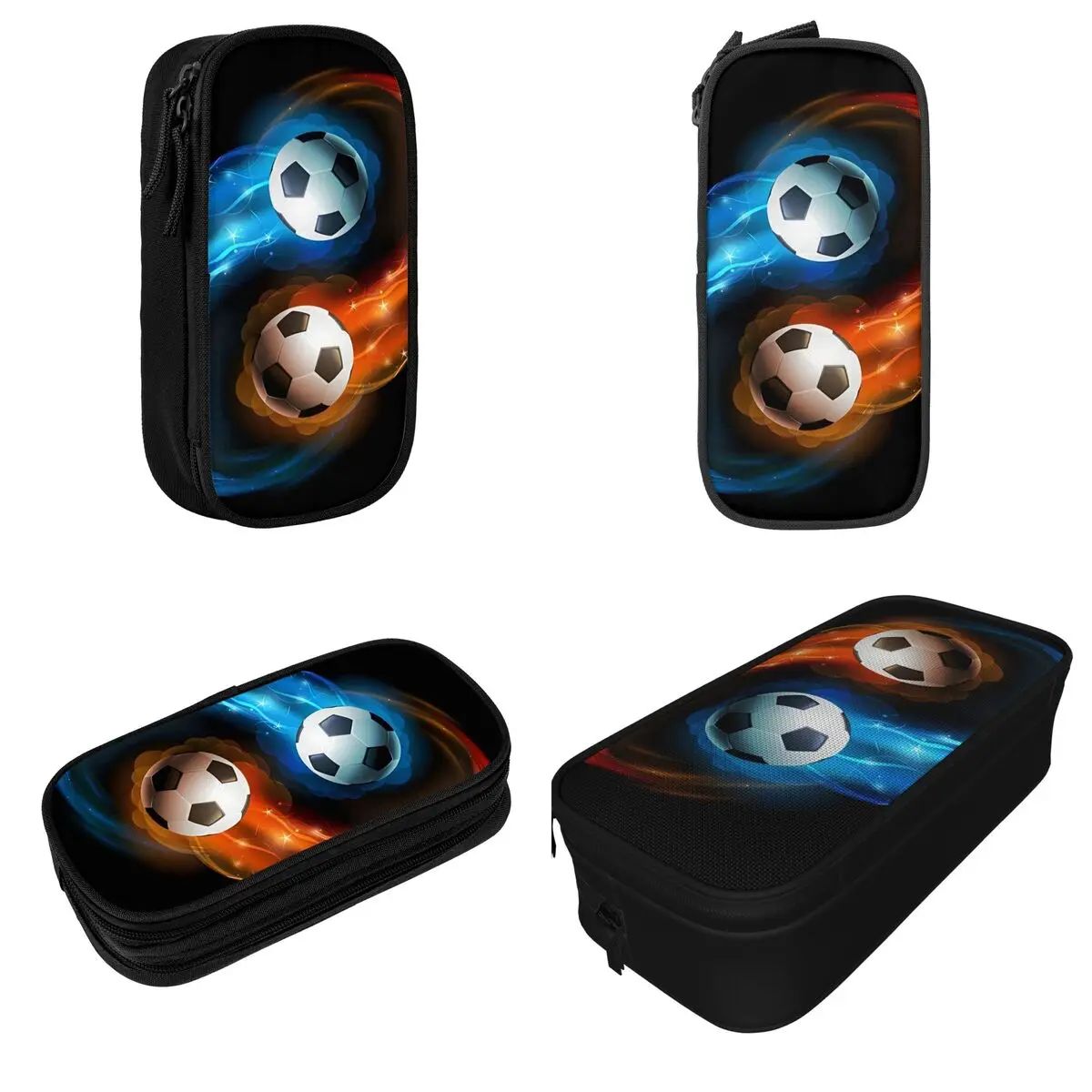 Sports Footbal Pencil Cases Cool Ball Pencilcases Pen for Girls Boys Big Capacity Bag Students School Gifts Stationery