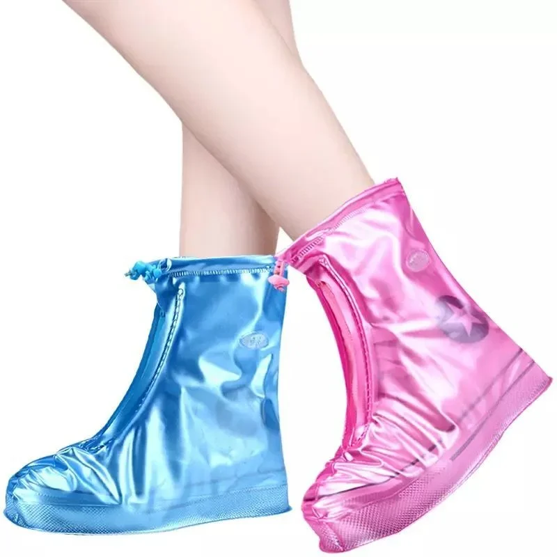 Waterproof Shoe Cover Silicone Material Unisex Shoes Protectors Rain Boots for Indoor Outdoor Rainy Days Dust-proof Non-slip