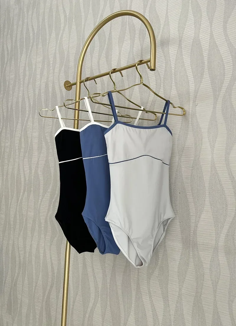 Mono de Ballet para mujer, leotardo de baile Simple, traje de práctica de baile de Ballet sin mangas elegante para adultos, nueva ropa de Yoga