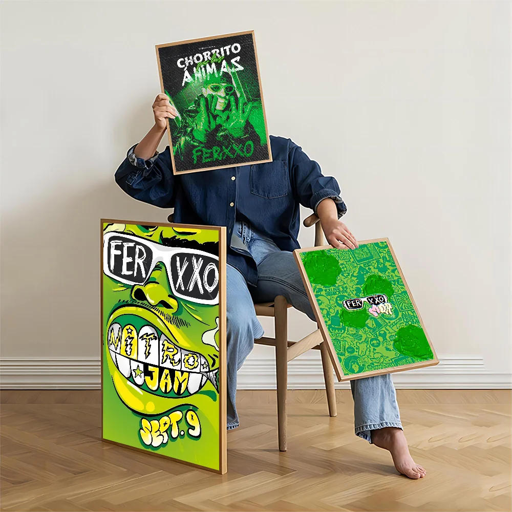 Ferxxo Feid Singer Good Quality Prints and Posters Waterproof Paper Sticker Coffee House Bar Posters Wall Stickers
