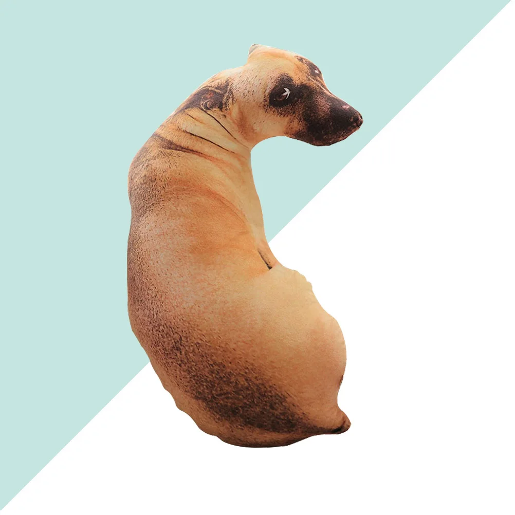 1pc 3D Dog Pillow Simulation Dog Pillow 3D Soft Cushion For Sofa Bed Car Home Decor Pp Cotton Filled Stuffed Animal