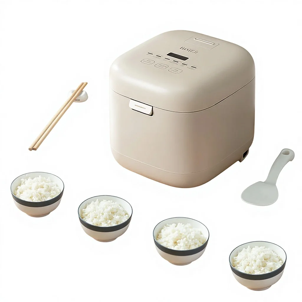 Chinese Kitchen Electric Rice Cooker 1-2 People Use 2L Mini Multi-functional Rice Soup Separating Chassis Heating 400W