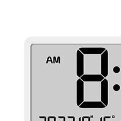 Large LCD Digital Wall Clock With Temperature Humidity Date Display Electronic For Living Room Office Home Decor White Black