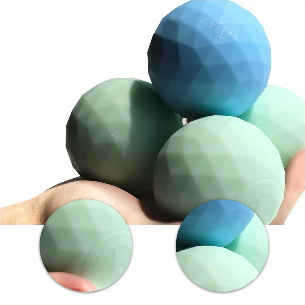 1 قطعة تدليك كرة يوجا سيليكون المضادة للانفجار مطاطا بيلاتيس الكرة ل العضلات الأسطوانة الزناد نقطة لتخفيف الآلام اللياقة البدنية ممارسة