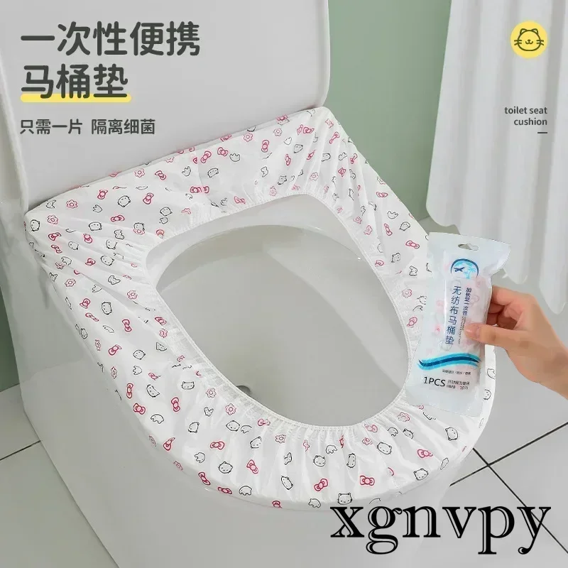 xgnvpy Disposable Nonwoven Thickened Double Layer Toilet Seat Cover Portable Travel Individually Packaged Sanitary Protection