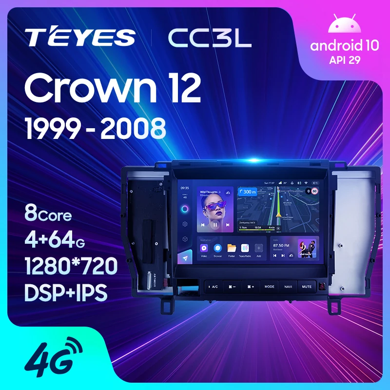 TEYES CC3L WIFI For Toyota Crown 12 S180 1999 - 2008 Car Radio Multimedia Video Player Navigation stereo GPS Android No 2din 2 din dvd