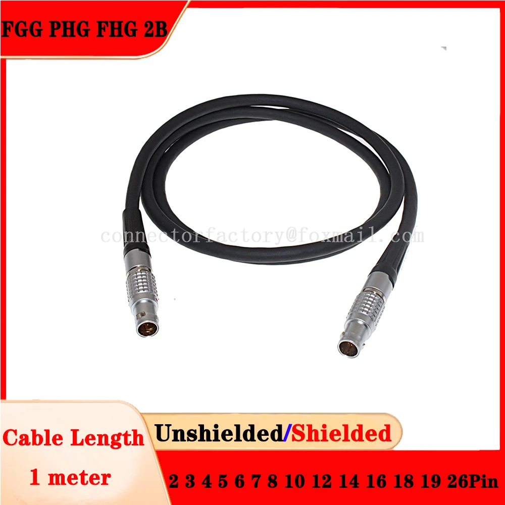 FGG FHG PHG 2B 2 3 4 5 6 7 8 10 12 14 16 18 19 26 Pin Male Plug Female Socket Connector Transfer Extension Welding Power Cable