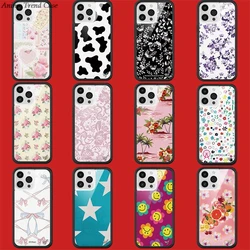 Wildflower 3D Flowers allowance Phone Case for iPhone 15 14 13 12 16 17 Pro Max Plus Air 15pro WF Metal Fruit Salad Cover Funda