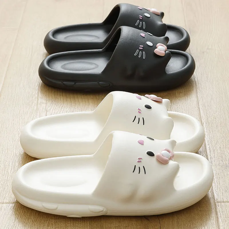 The New Sanrio Hello Kitty Shoe Slippers Fashion Slippers Summer Slippers Cute Cartoon Casual Fashion 1Pretty Girl's Beach Shoes