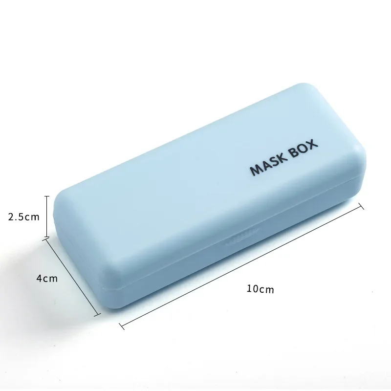 Mini Portable Face Mask Storage Box Pocket Mask Storage Case Disposable Surgical Mask Storage Container Organizer