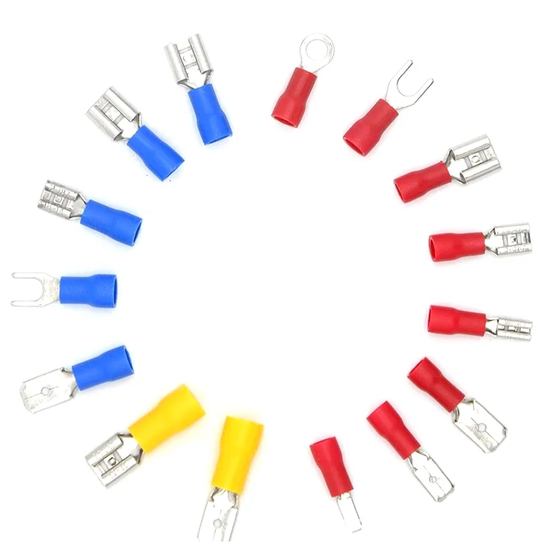 

A67P-Набор инструментов для обжима проводов, обжимные лопаточные клеммы, набор разъемов для электрических проводов и кабелей, обжимная лопатка, изолированная кольцевая вилка