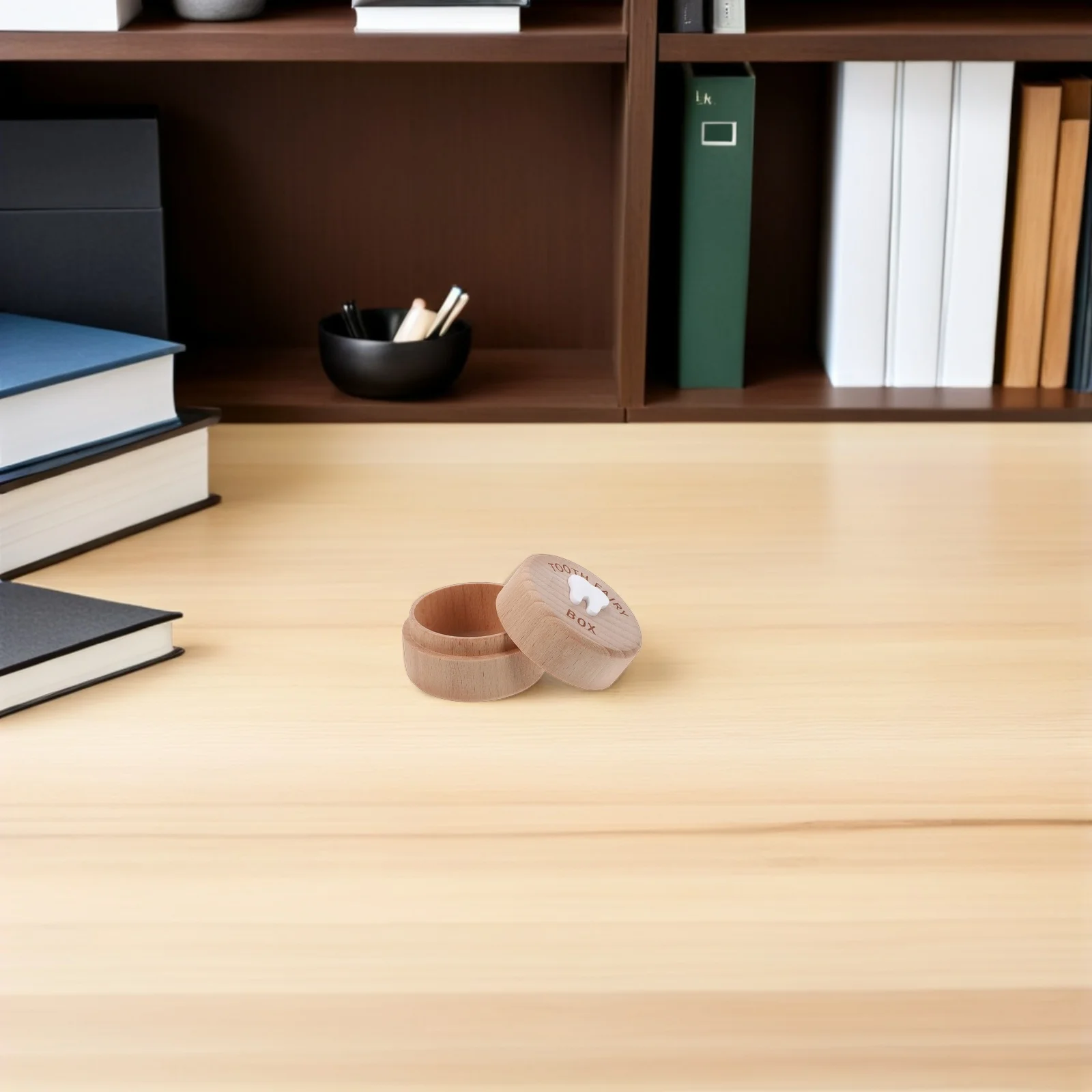 2 قطعة أسنان الطفل الجنية صندوق تذكار حامل الأسنان الخشبية 2x2x1.4 الحليب الأسنان التخزين المنظم فقدت الأسنان الحاويات #3