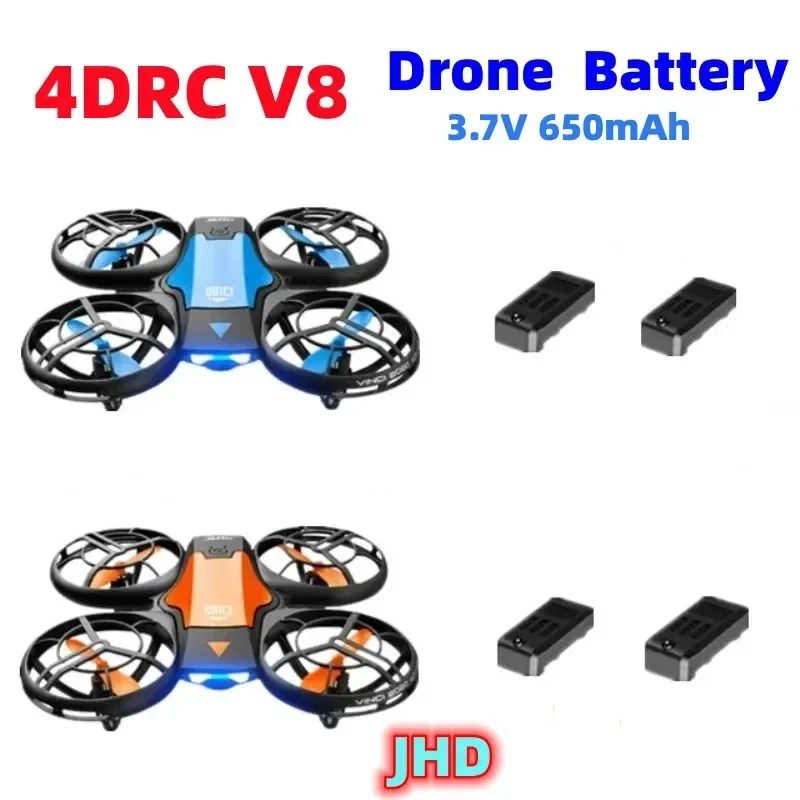 JHD 4DRC V8 Drone Original Battery 3.7V 650MAh For 4D-V8 Mini Battery RC Quadcopter V8 Battery Replacement Accessory Parts