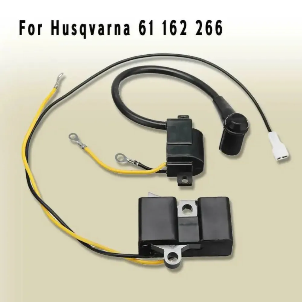 

2 Parts OEM Ignition Coil Module Kit Chainsaw Spare Parts Spark Plug Set for Husqvarna 61 66 162 266 Chainsaw 501516201