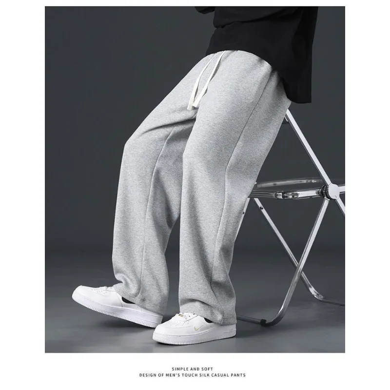 

Американские повседневные универсальные брюки для мужчин и женщин весной и осенью, новые широкие свободные прямые брюки, спортивные спортивные штаны